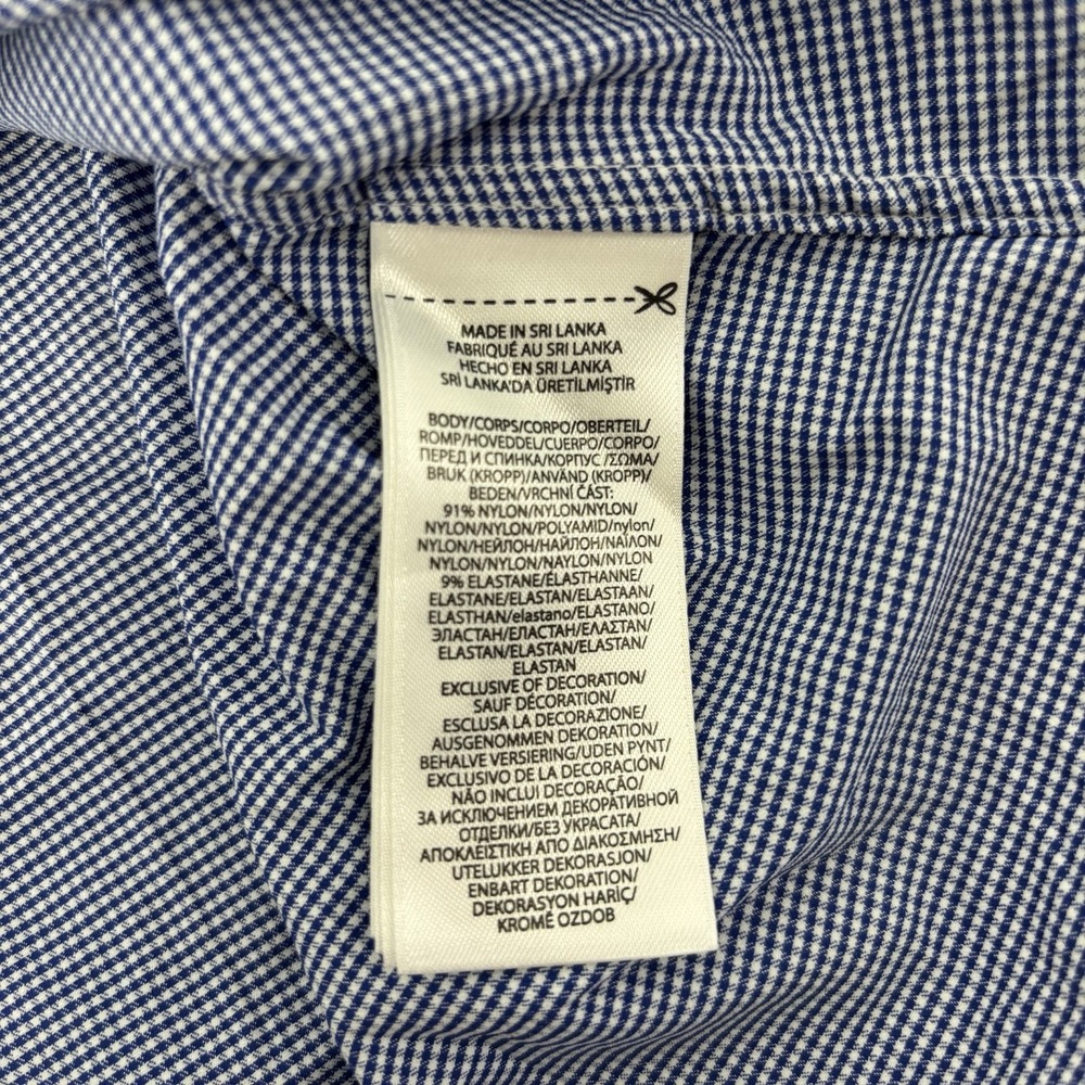 Polo Ralph Lauren Shirt Men's Small Blue Houndstooth Long Sleeve Button Down‎ - Picture 5 of 11
